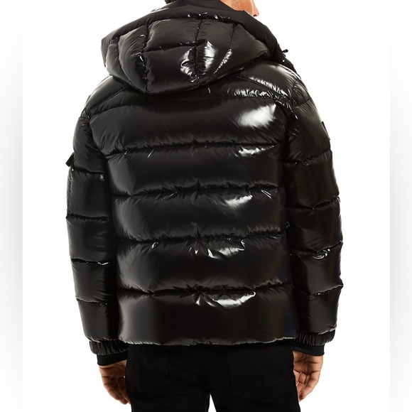 SAM Black Down Parka. Size M - Picture 10 of 14